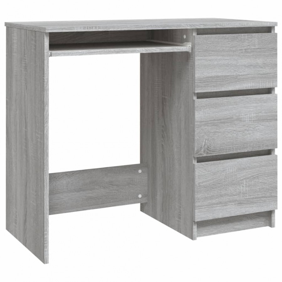 Bureau Sonoma gris 90x45x76 cm 
