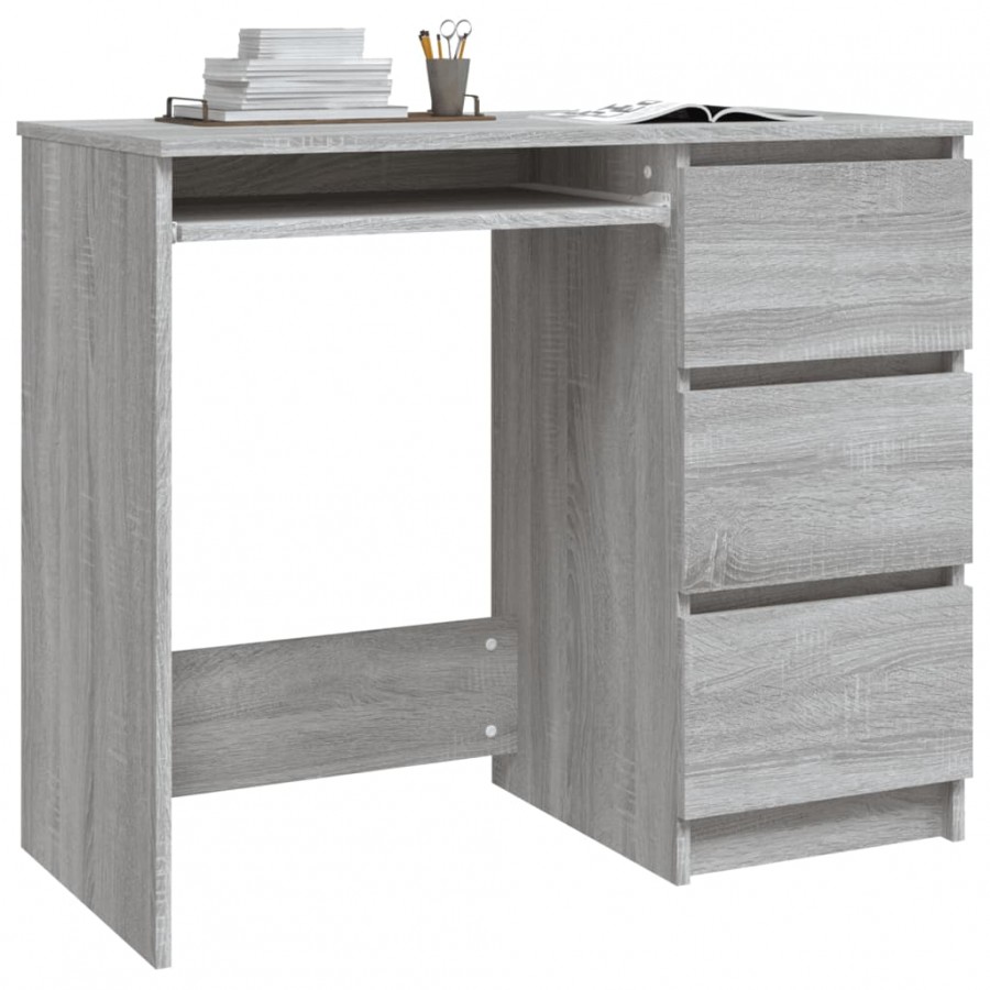 Bureau Sonoma gris 90x45x76 cm 