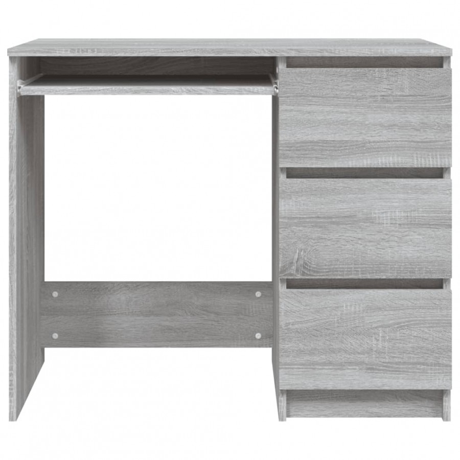 Bureau Sonoma gris 90x45x76 cm 