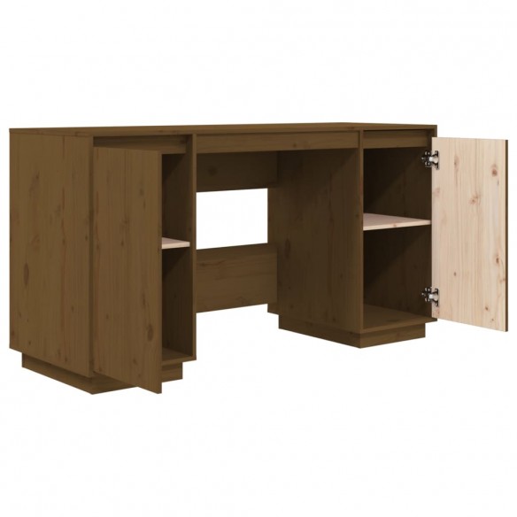 Bureau Marron miel 140x50x75 cm Bois massif de pin