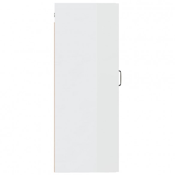 Armoire suspendue Blanc brillant 35x34x90 cm Bois d'ingénierie