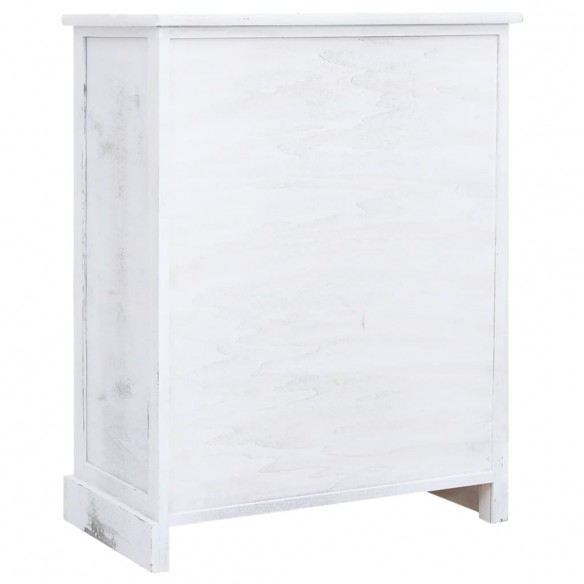 Armoire à tiroirs Blanc 60x30x75 cm Bois