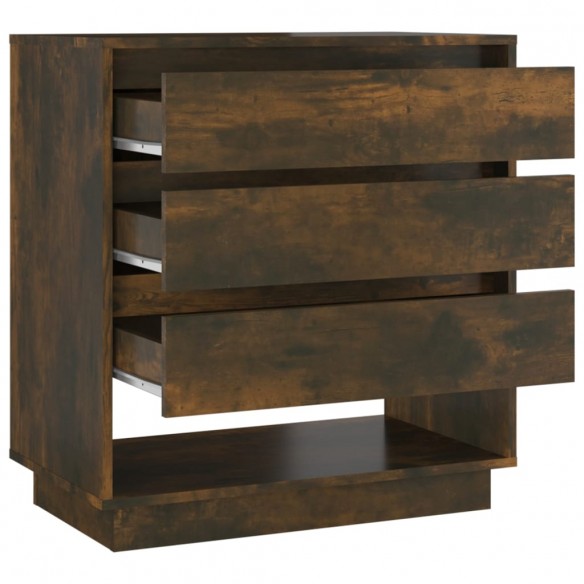 Buffet Chêne fumé 70x41x75 cm Bois d'ingénierie