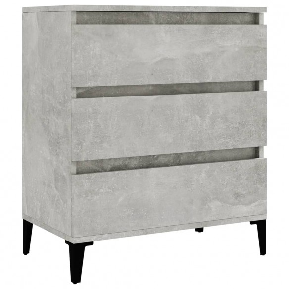 Buffet Gris béton 60x35x70 cm Bois d'ingénierie