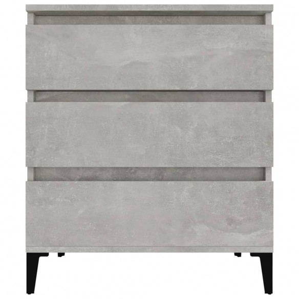 Buffet Gris béton 60x35x70 cm Bois d'ingénierie