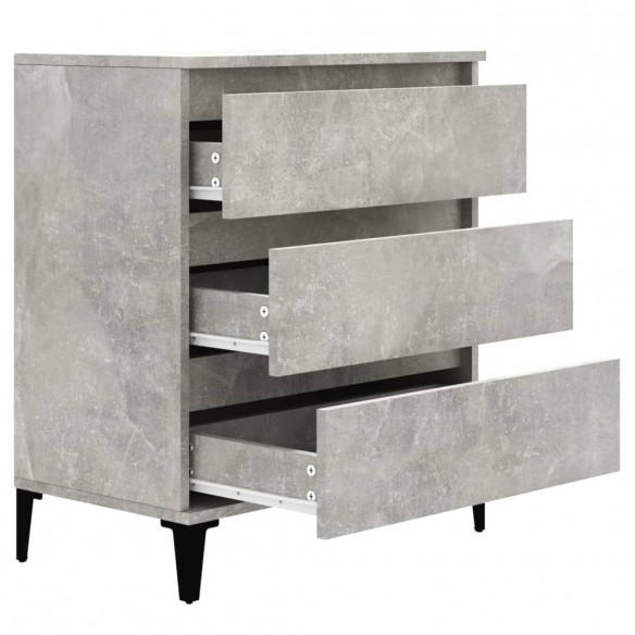 Buffet Gris béton 60x35x70 cm Bois d'ingénierie