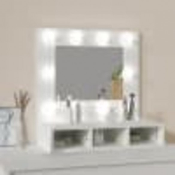 Armoire à miroir avec LED Blanc 60x31,5x62 cm