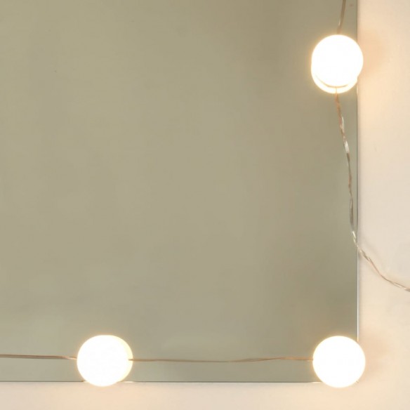 Armoire à miroir avec LED Blanc 60x31,5x62 cm