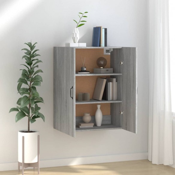 Armoire suspendue Sonoma gris 69,5x34x90 cm Bois d'ingénierie