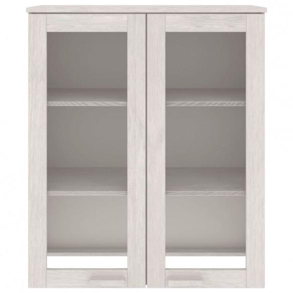 Dessus de buffet HAMAR Blanc 85x35x100 cm Bois de pin massif