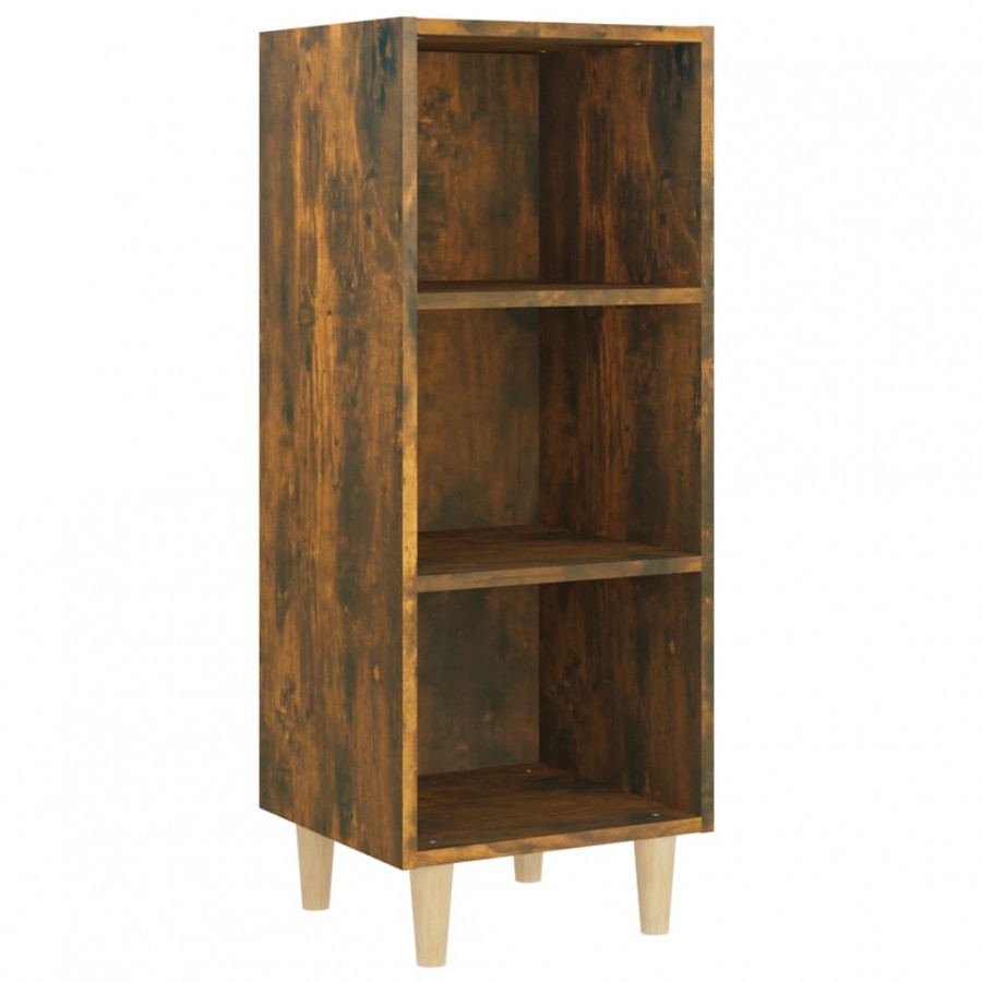 Buffet Chêne fumé 34,5x32,5x90 cm Bois d'ingénierie