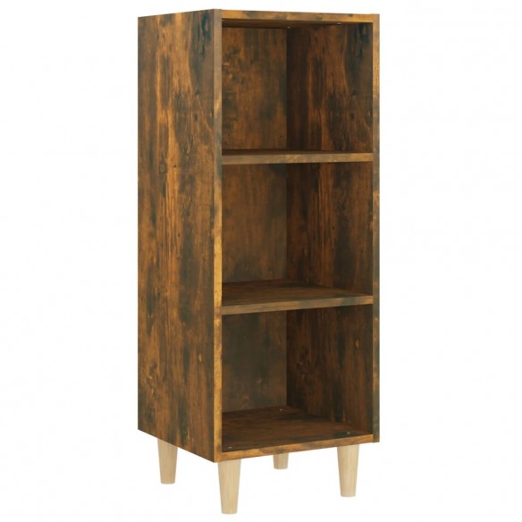 Buffet Chêne fumé 34,5x32,5x90 cm Bois d'ingénierie