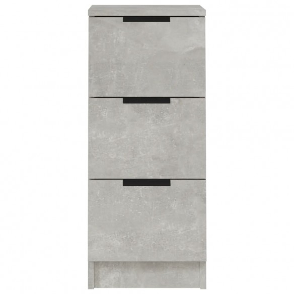 Buffet Gris béton 30x30x70 cm Bois d'ingénierie