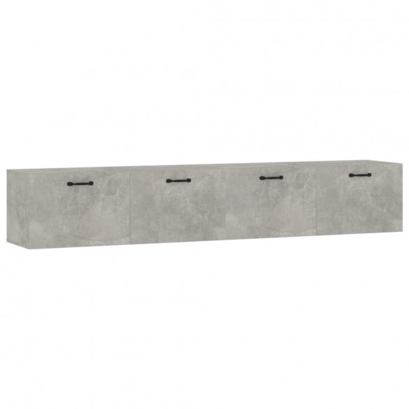 Armoires murales 2 pcs Gris béton 100x36,5x35 cm