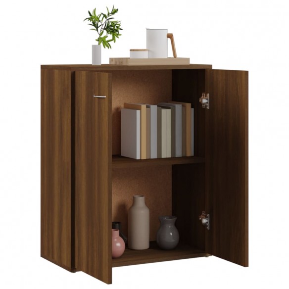 Buffet Chêne marron 60x30x75 cm Bois d'ingénierie