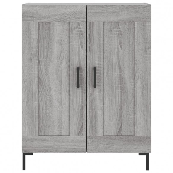 Buffet haut Sonoma gris 69,5x34x180 cm Bois d'ingénierie