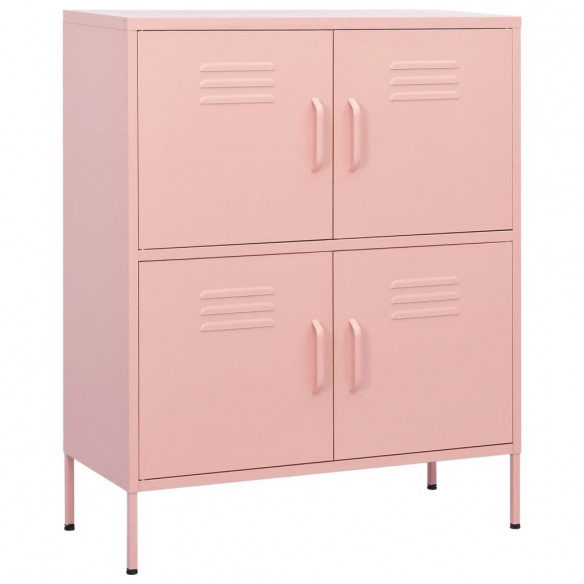 Armoire de rangement Rose 80x35x101,5 cm Acier