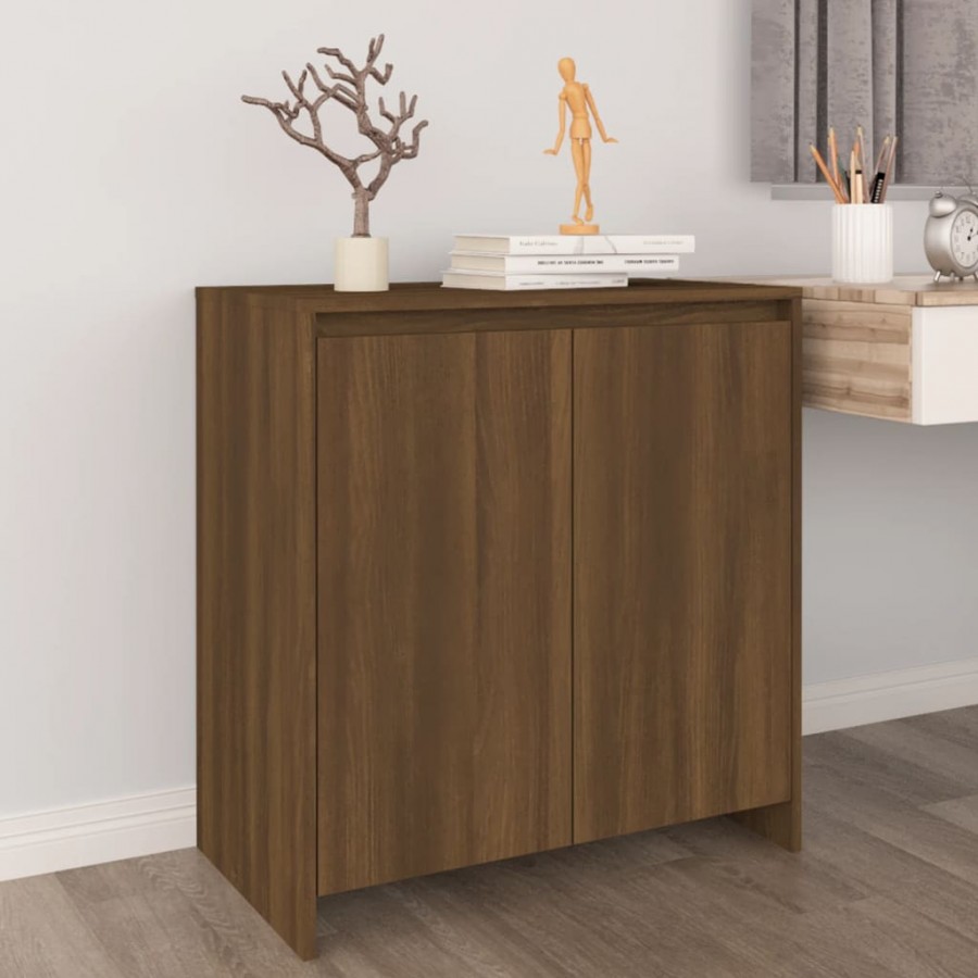 Buffet Chêne marron 70x41x75 cm Bois d'ingénierie