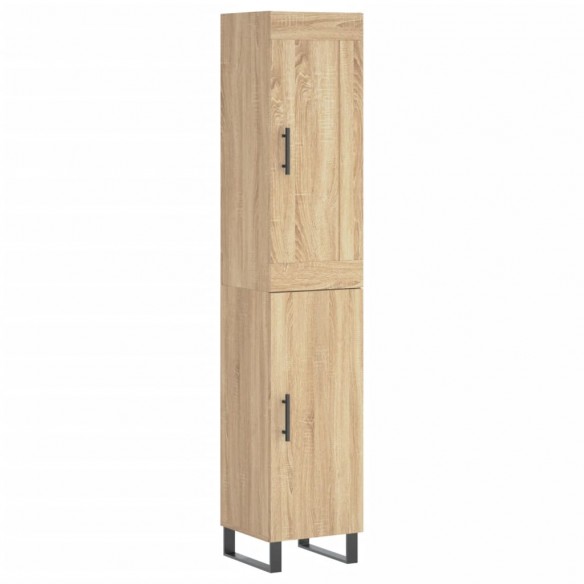 Buffet haut Chêne sonoma 34,5x34x180 cm Bois d'ingénierie