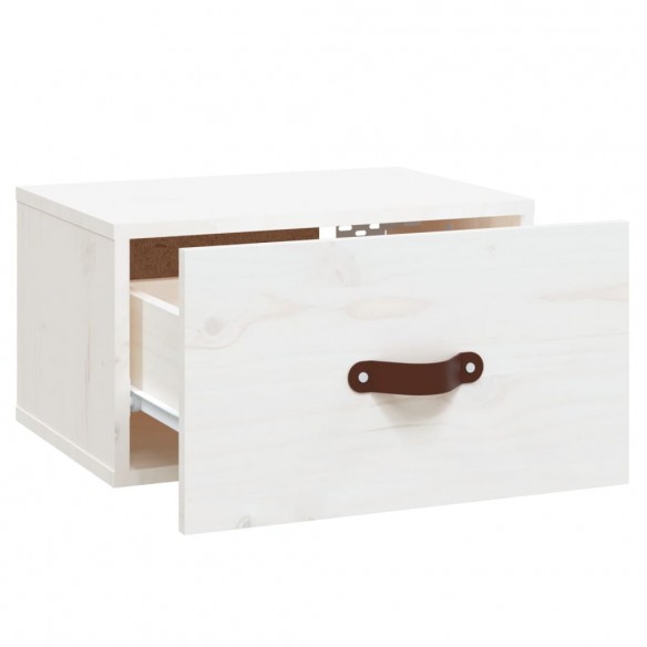 Tables de chevet murales 2 pcs Blanc 40x29,5x22 cm