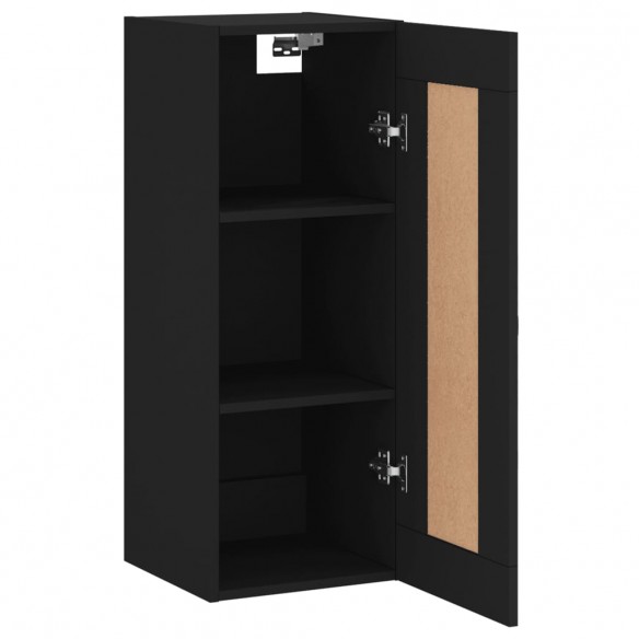 Armoire murale noir 34,5x34x90 cm bois d'ingénierie