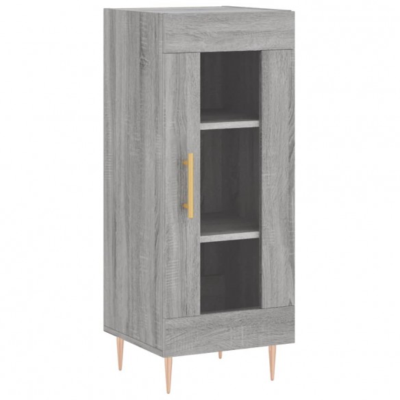 Buffet haut sonoma gris 34,5x34x180 cm bois d'ingénierie