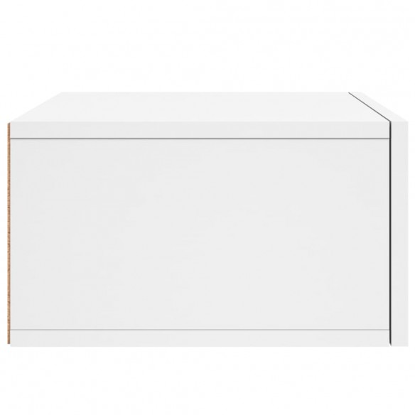 Table de chevet murale blanc 35x35x20 cm