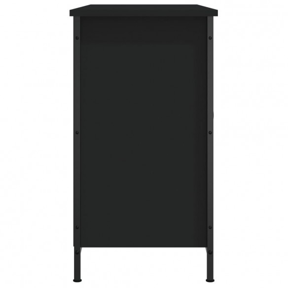 Meuble TV noir 100x35x65 cm bois d'ingénierie