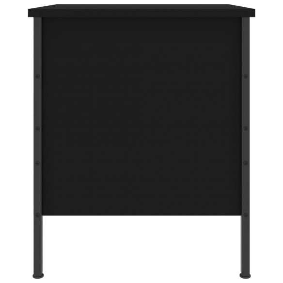 Table de chevet noir 40x42x50 cm bois d’ingénierie