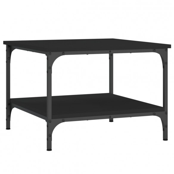 Table basse Noir 55x55x40 cm bois d'ingénierie
