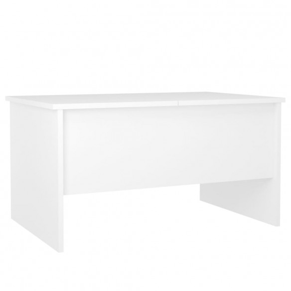 Table basse Blanc 80x50x42,5 cm Bois d'ingénierie