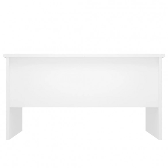 Table basse Blanc 80x50x42,5 cm Bois d'ingénierie