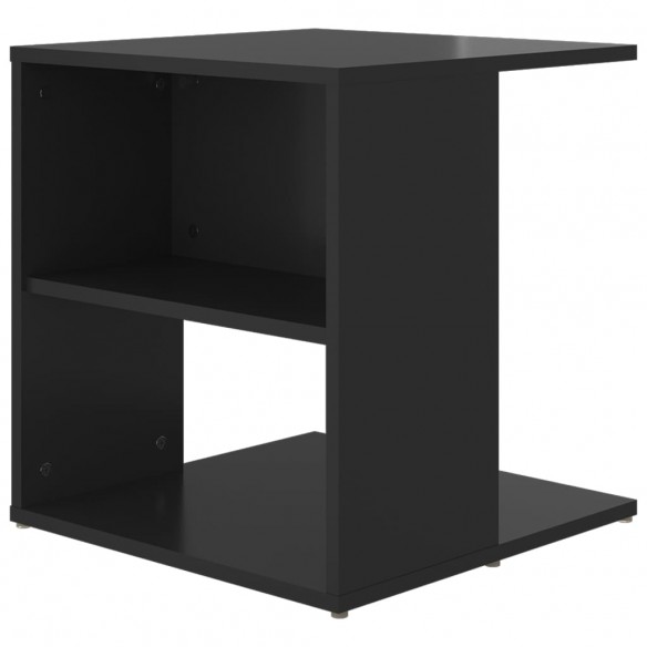 Table d'appoint Noir brillant 45x45x48 cm Aggloméré