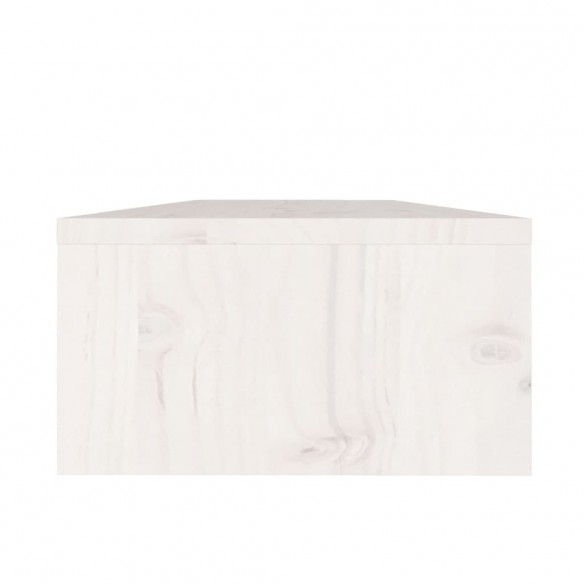Support de moniteur Blanc 50x24x13 cm Bois de pin solide
