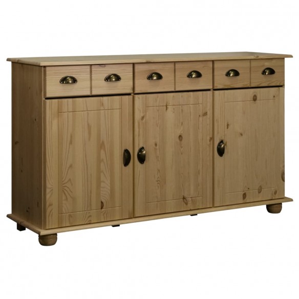 Buffet 134x39x79,5 cm Bois de pin massif