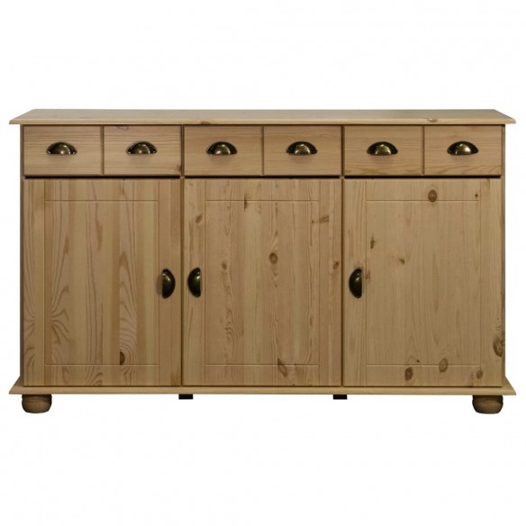 Buffet 134x39x79,5 cm Bois de pin massif