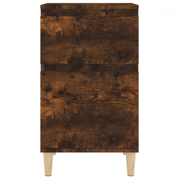 Table de chevet chêne fumé 40x35x70 cm