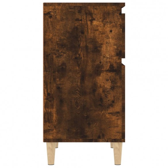 Table de chevet chêne fumé 40x35x70 cm