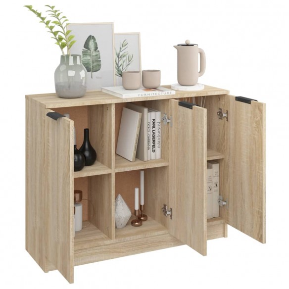 Buffet Chêne sonoma 90,5x30x70 cm Bois d'ingénierie