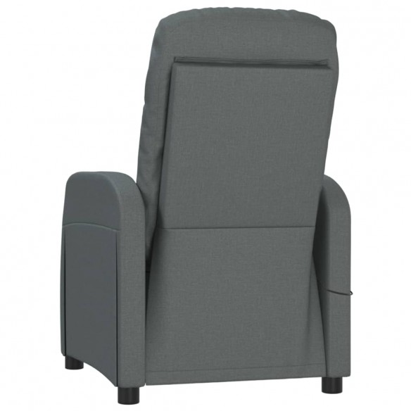 Fauteuil de massage Gris foncé Tissu