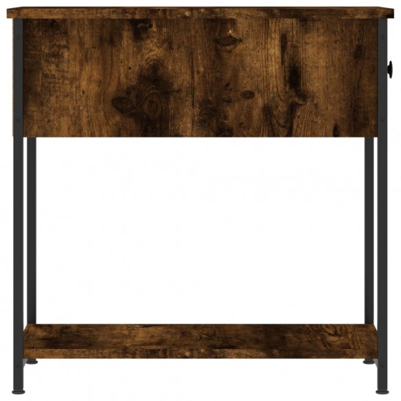 Tables de chevet 2 pcs chêne fumé 30x60x60 cm bois d'ingénierie