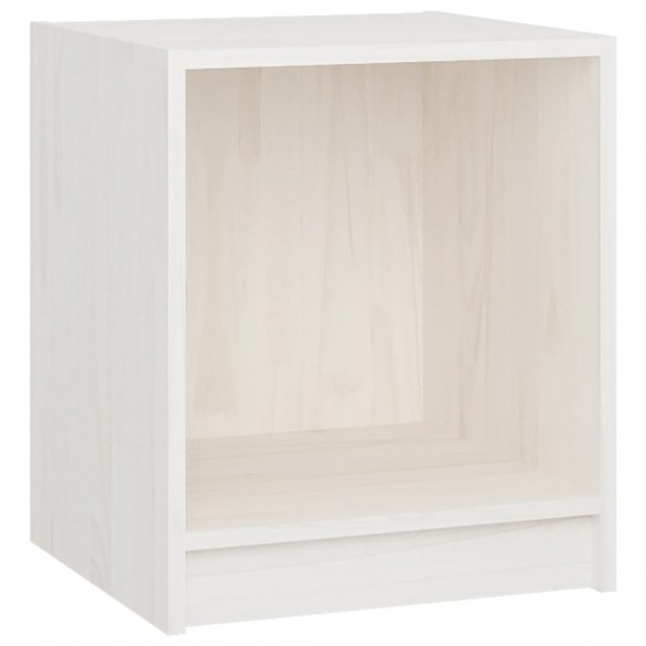 Tables de chevet 2 pcs Blanc 35,5x33,5x41,5 cm Pin massif