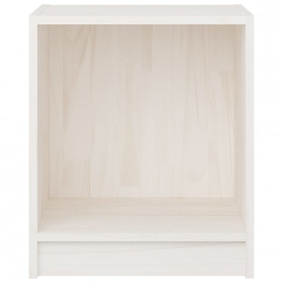 Tables de chevet 2 pcs Blanc 35,5x33,5x41,5 cm Pin massif
