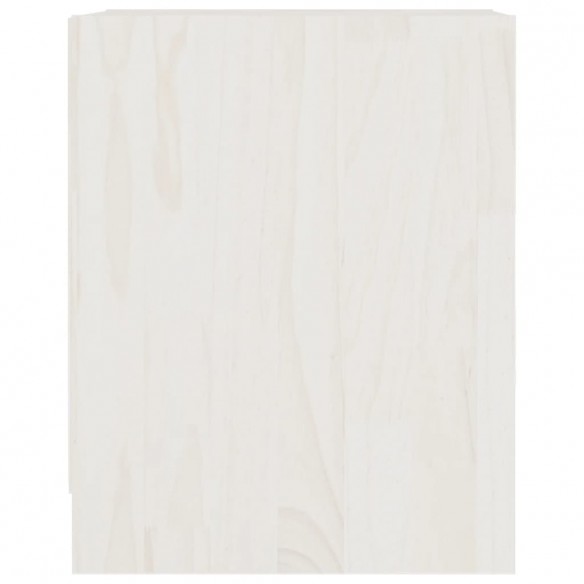 Tables de chevet 2 pcs Blanc 35,5x33,5x41,5 cm Pin massif