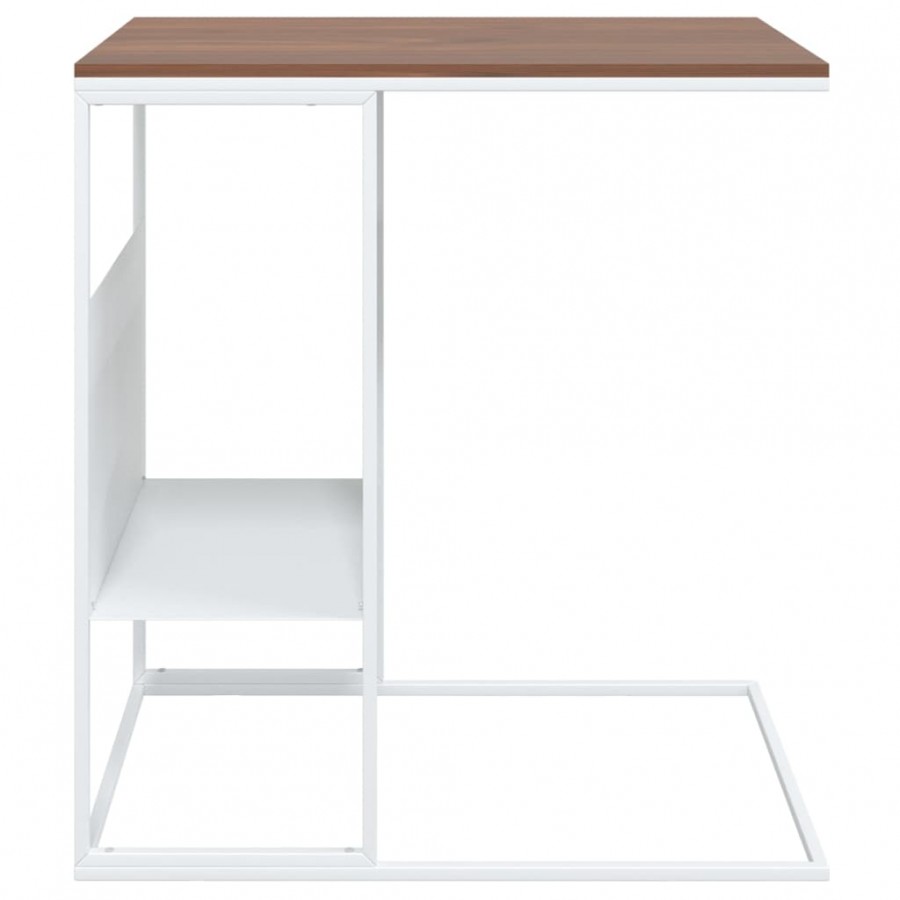 Table d'appoint Blanc 55x36x59,5 cm 