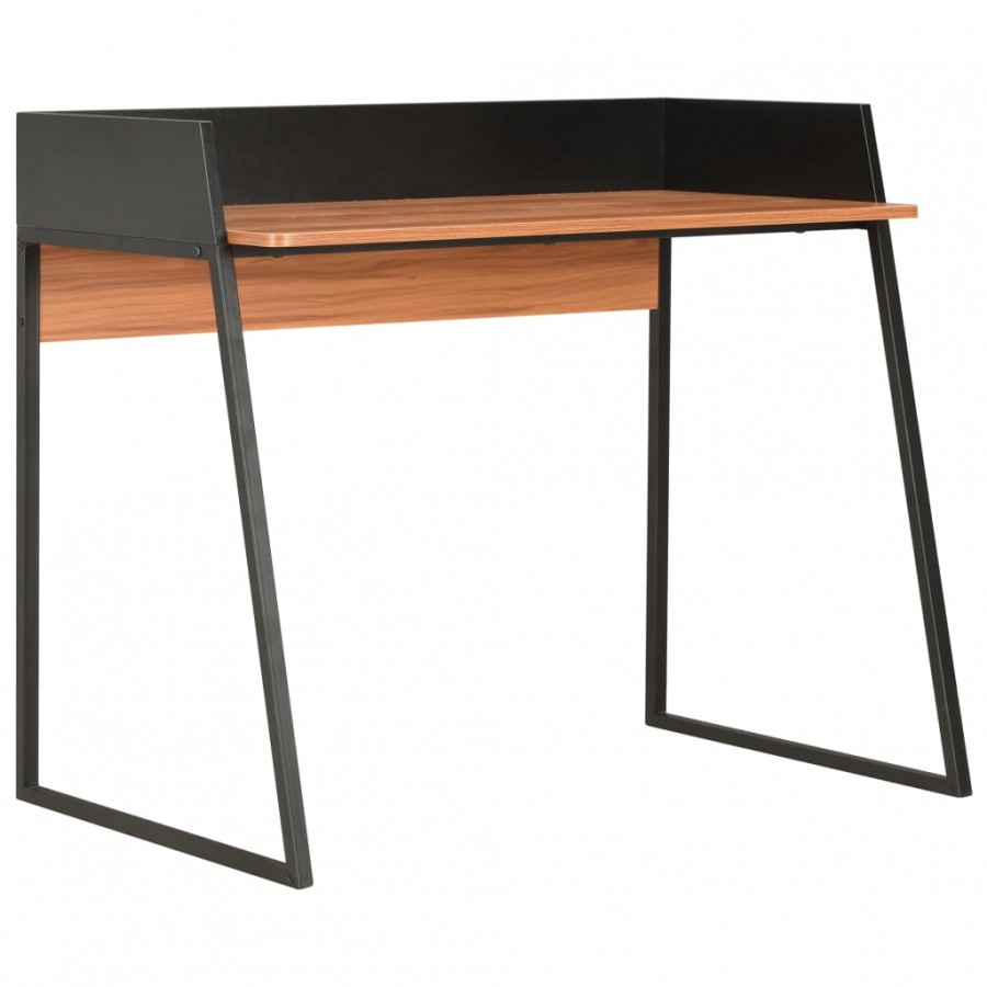 Bureau Noir et marron 90x60x88 cm