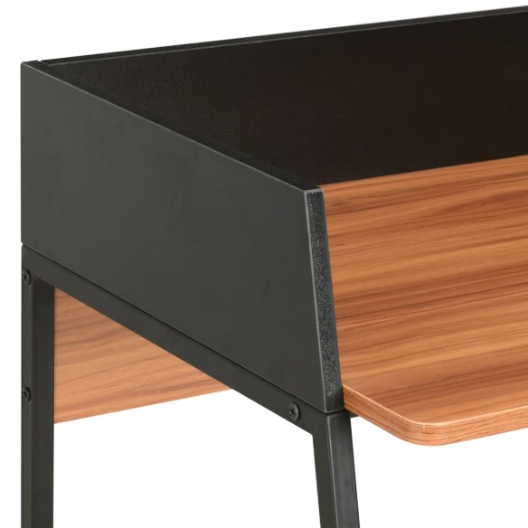 Bureau Noir et marron 90x60x88 cm