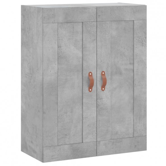 Armoires murales 2 pcs gris béton bois d'ingénierie