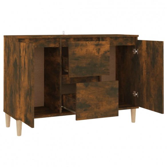 Buffet Chêne fumé 103,5x35x70 cm Bois d'ingénierie