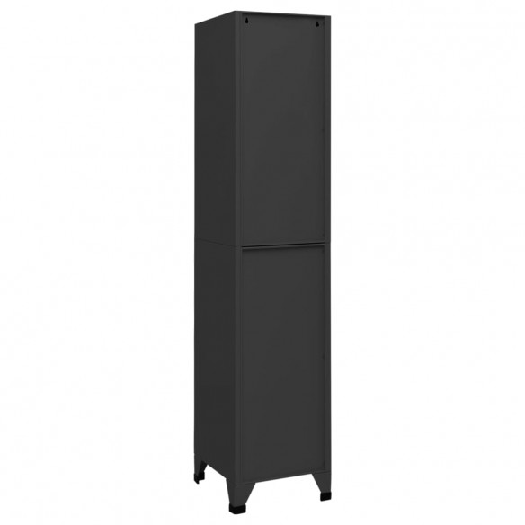 Armoire à casiers Anthracite 38x40x180 cm Acier